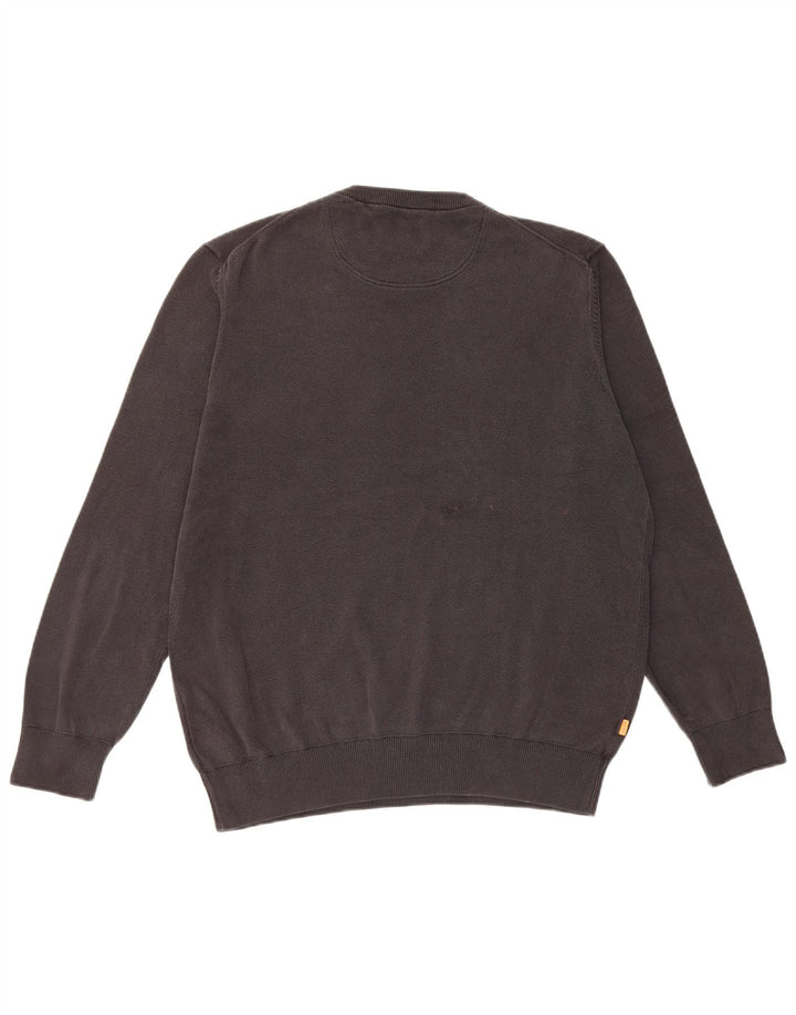 Ανδρικό πουλόβερ Timberland Crew Neck Jumper μεγάλο μαύρο βαμβακερό