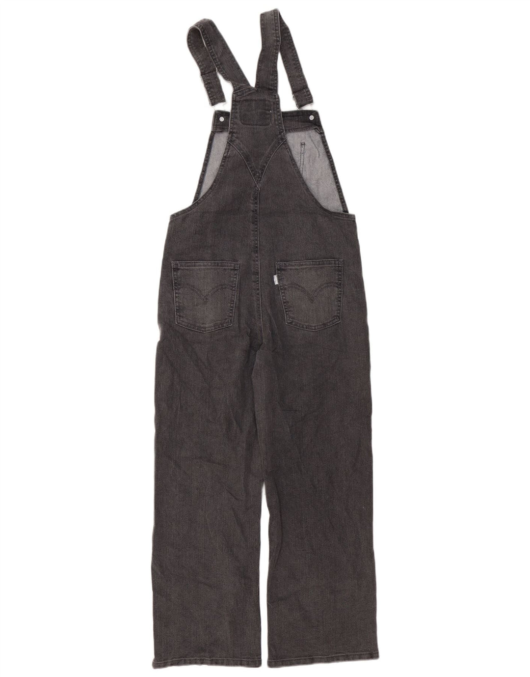 LEVI'S Girls Dungarees Straight Jeans 11-12 ετών W32 L24 Γκρι βαμβακερό