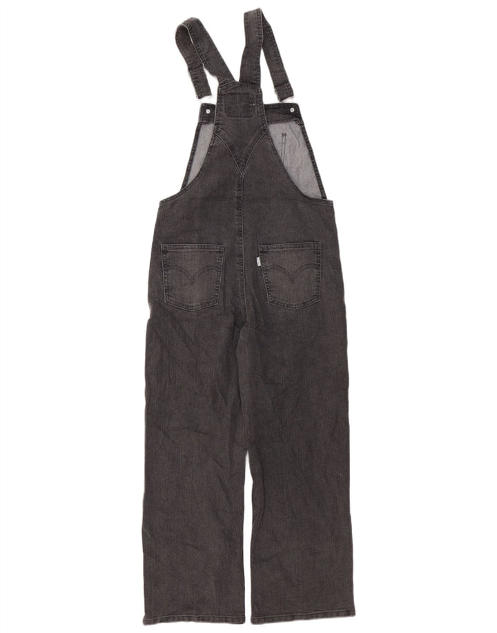 LEVI'S Girls Dungarees Straight Jeans 11-12 ετών W32 L24 Γκρι βαμβακερό