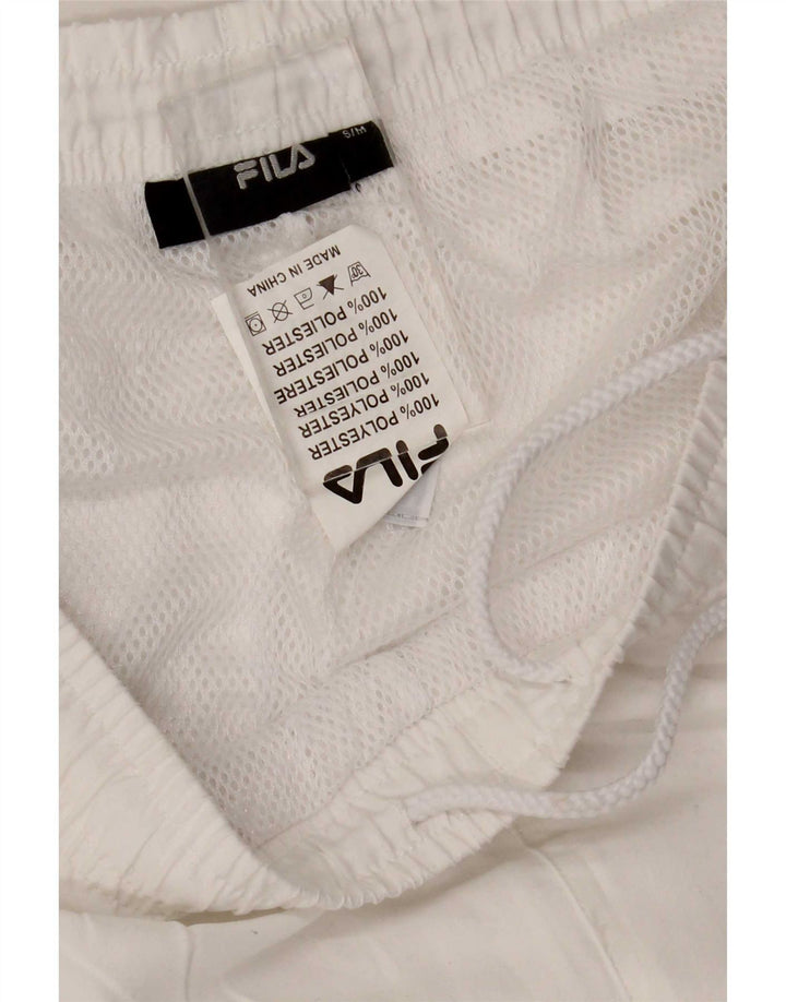 Fila Γυναικεία φόρμα παντελόνι UK 10 Small White Polyester
