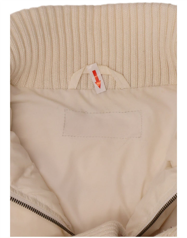 Phard Γυναικείο μπουφάν με κουκούλα UK 14 Medium White Nylon