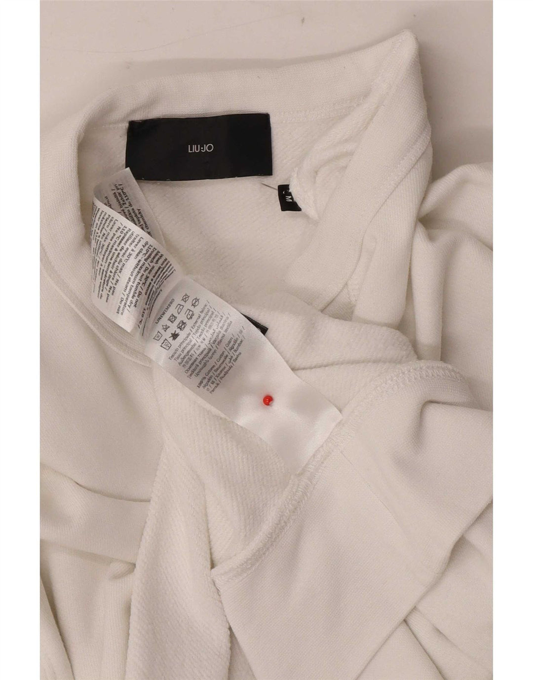 Liu Jo Γυναικεία Φούτερ με γραφικά Jumper UK 14 Μεσαίο λευκό βαμβακερό