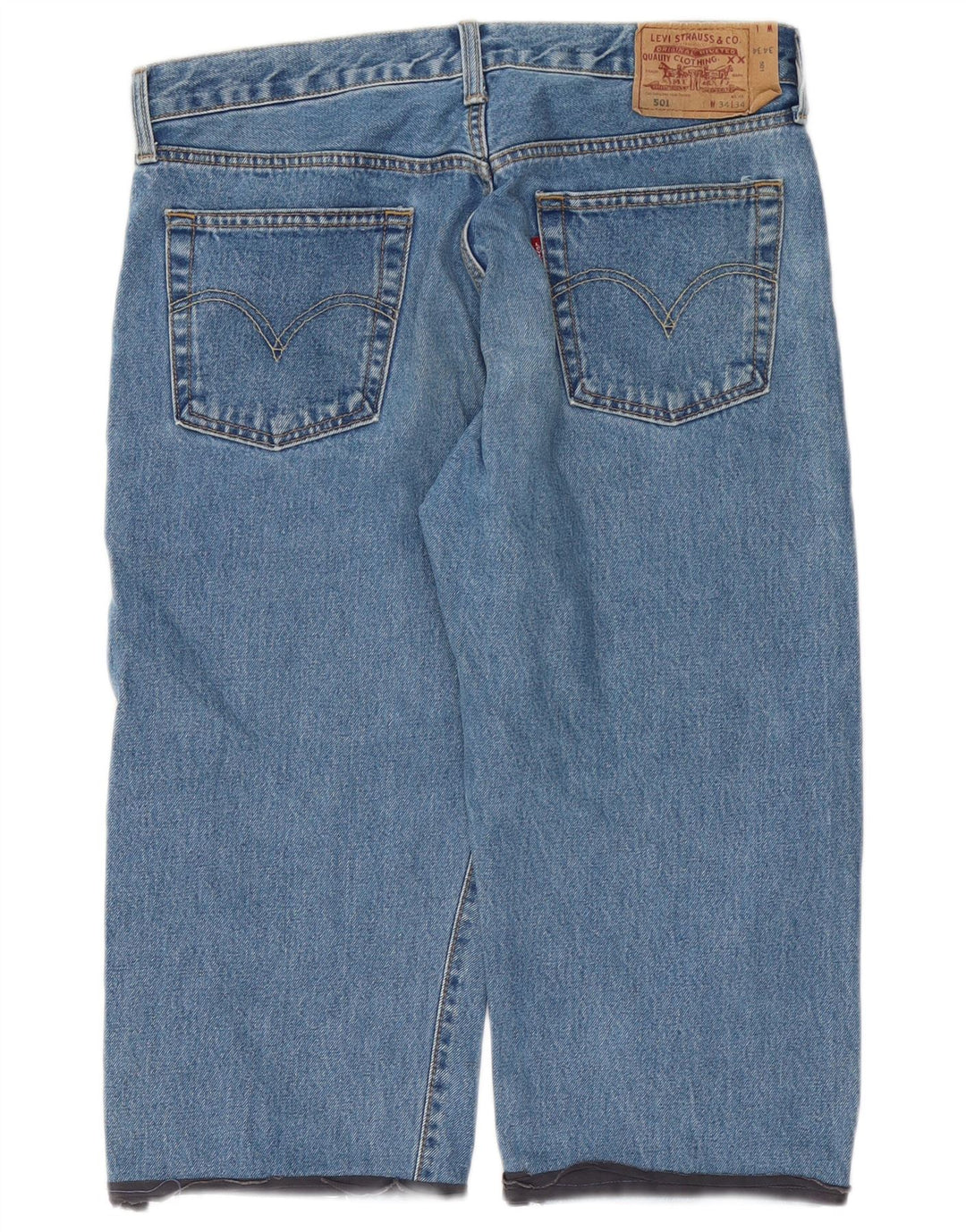 LEVI'S Ανδρικό 501 Capri Jeans W34 L19 Μπλε βαμβακερό