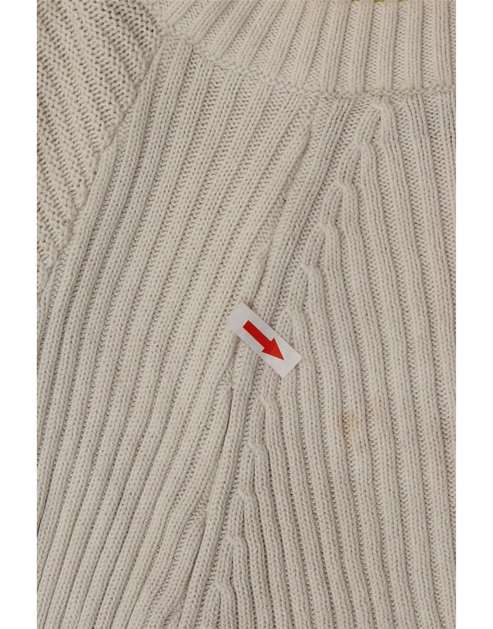 Γυναικείο πουλόβερ Topshop Crop Oversized Crew Neck Jumper UK 12 Medium White