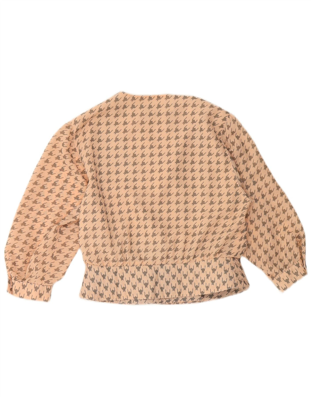 MARKWALD Γυναικείο πουκάμισο Crop 3/4 Μπλούζα EU 40 Medium Pink Houndstooth