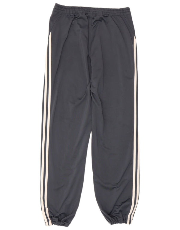 Adidas Mens Tracksuit Trousers Joggers Medium Grey Polyester