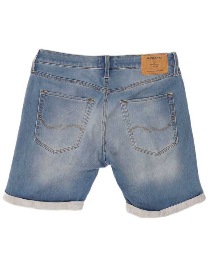 Jack & Jones Ανδρικό τζιν σορτς μεσαίο W32 μπλε βαμβακερό