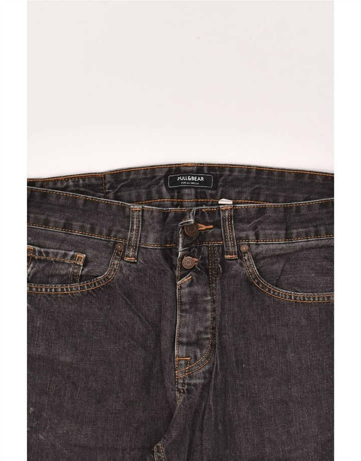 PULL & BEAR Womens Capri Jeans EU 44 XL W34 L21 Black | Vintage Pull & Bear | Thrift | Second-Hand Pull & Bear | Used Clothing | Messina Hembry 