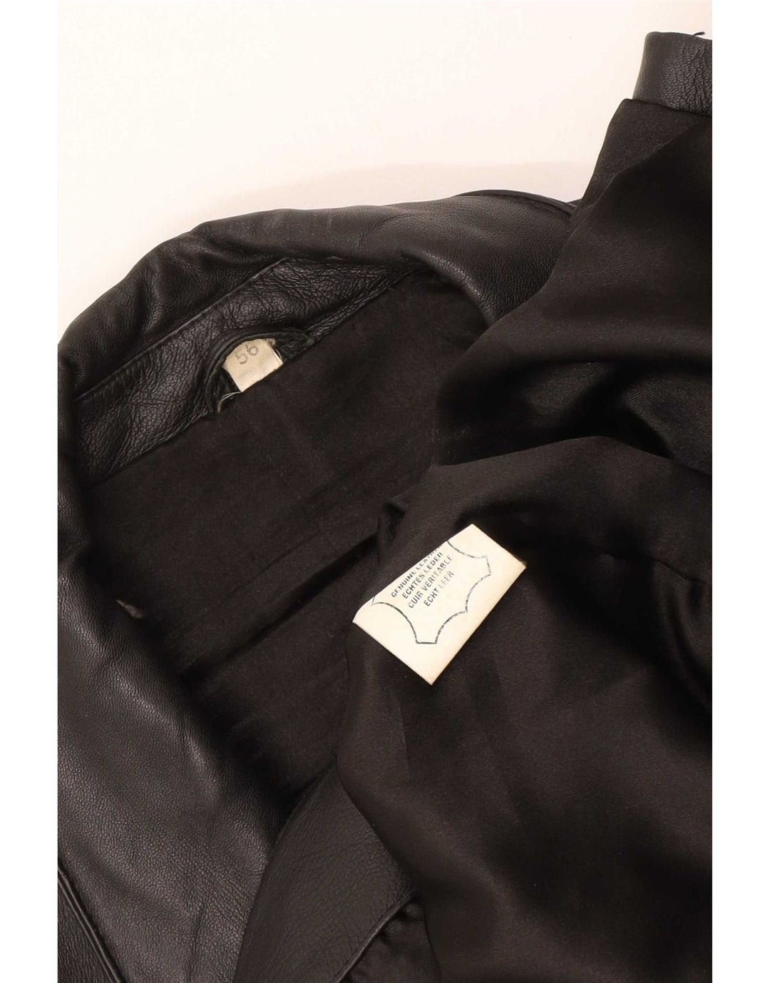 Vintage Ανδρικό Δερμάτινο Μπουφάν EU 56 XL Μαύρο