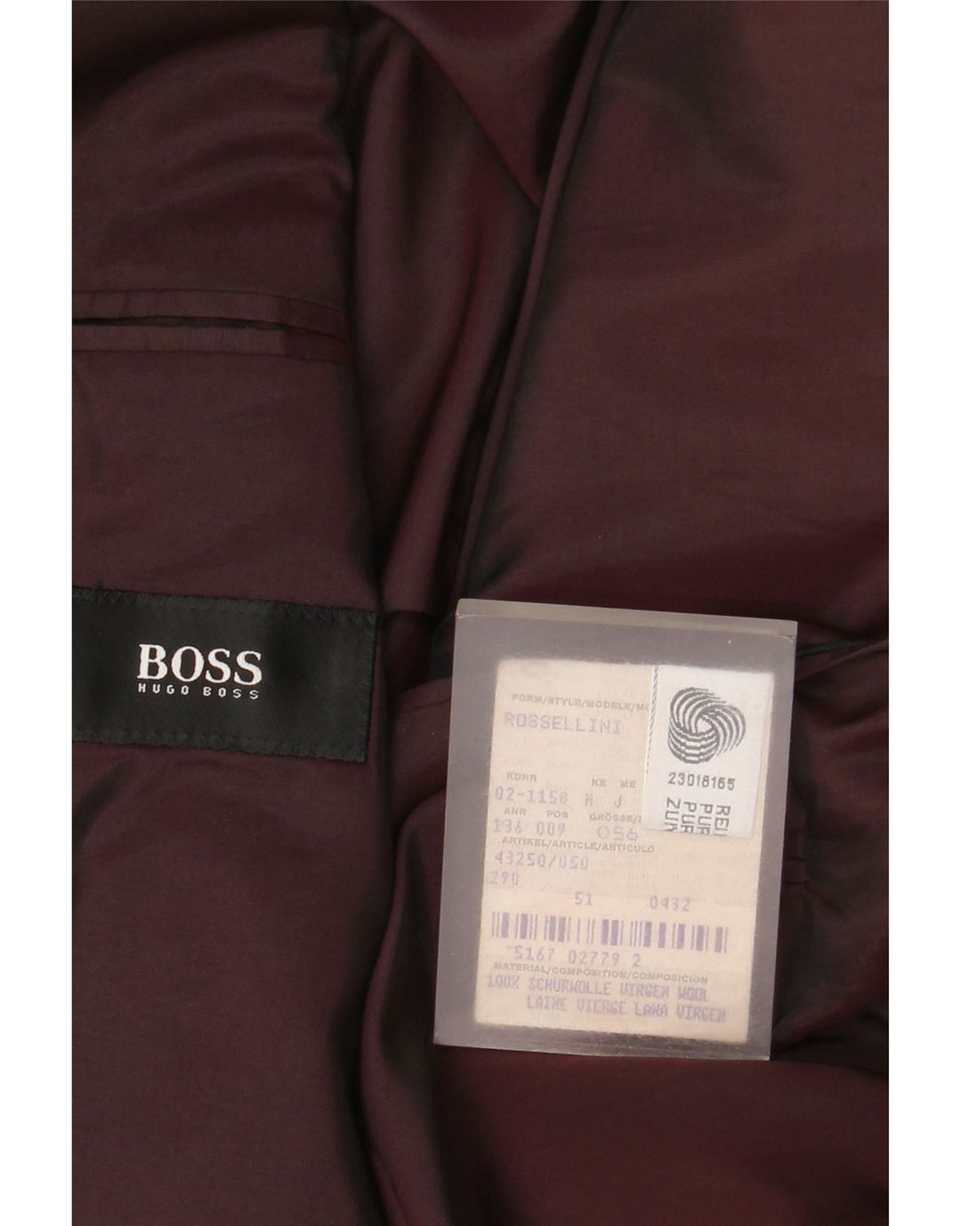 Hugo Boss Ανδρικό σακάκι με 3 κουμπιά μπλέιζερ EU 51 Μεγάλο καφέ ψαροκόκκαλο
