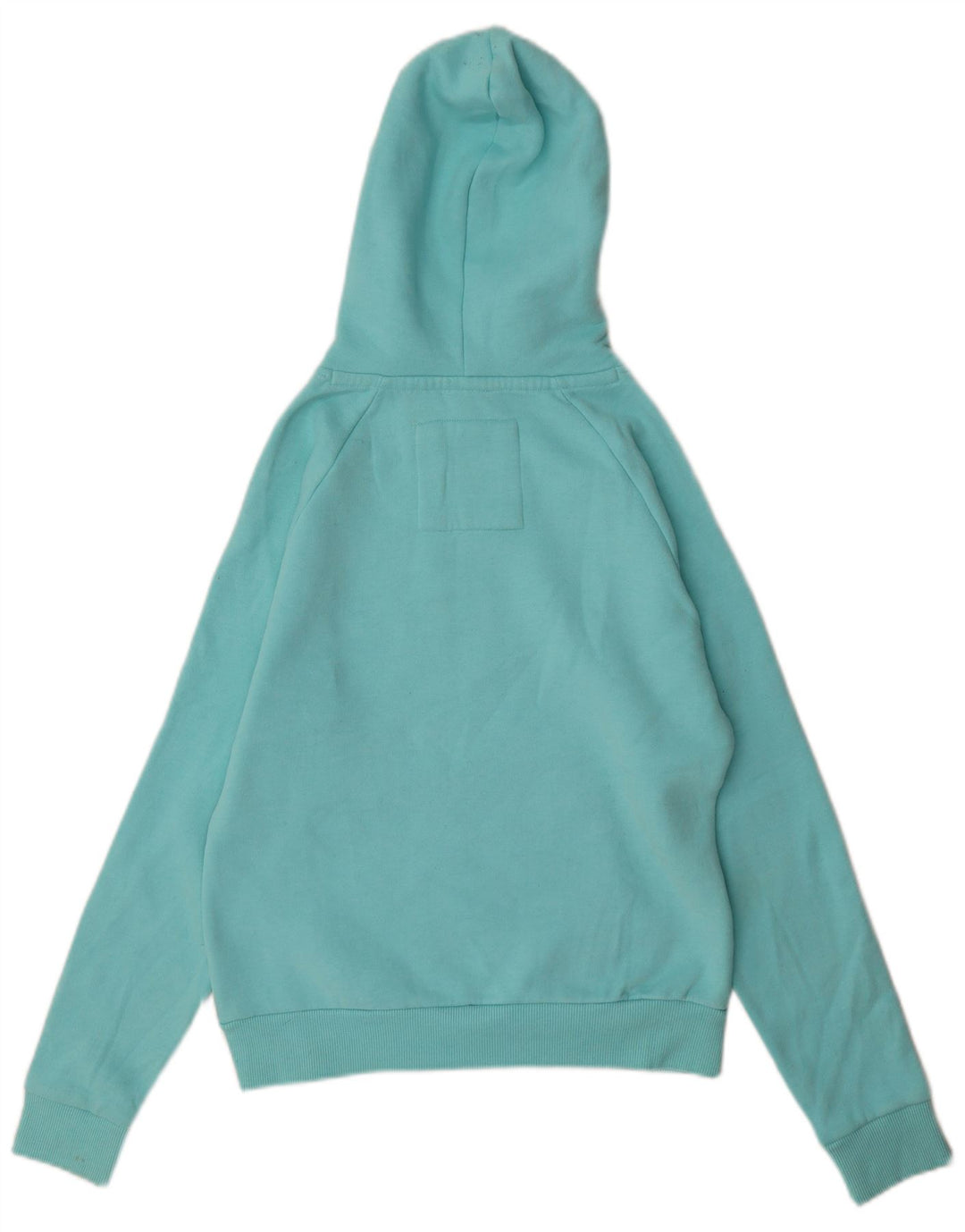 WEIRD FISH Γυναικείο γραφικό μπλούζα με κουκούλα UK 10 Μικρό τιρκουάζ βαμβάκι