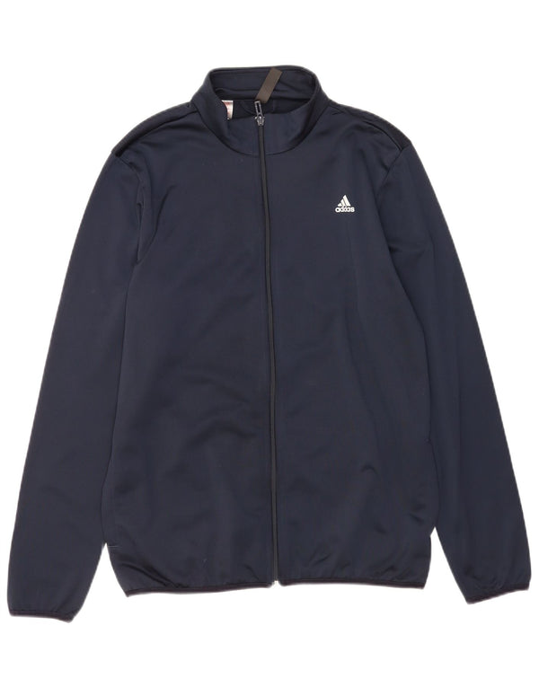 Adidas Boys Graphic αθλητική φόρμα τοπ μπουφάν 15-16 ετών Navy Blue Polyester