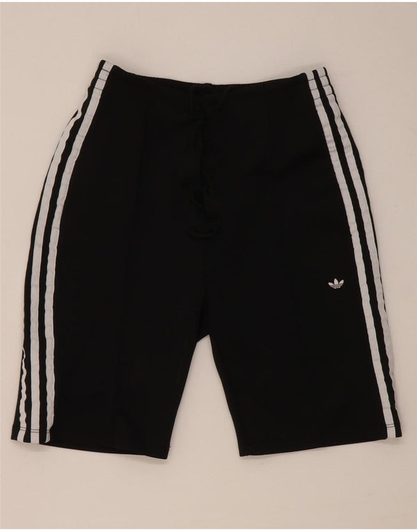 Γυναικείο αθλητικό σορτς Adidas UK 12 μεσαίο μαύρο βαμβακερό