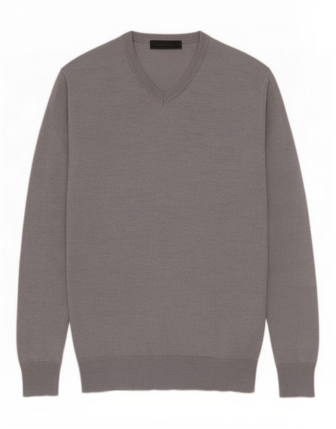 Ανδρικό πουλόβερ Calvin Klein Jeans με V λαιμόκοψη 2XL Γκρι