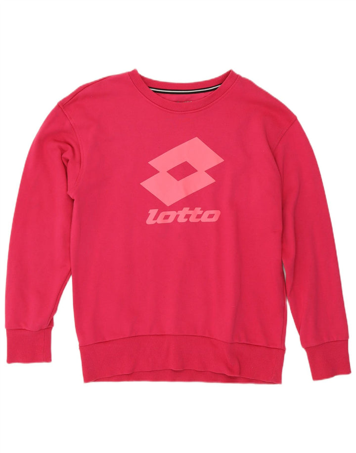Γυναικείο φούτερ Lotto Jumper UK 14 Medium Pink Cotton