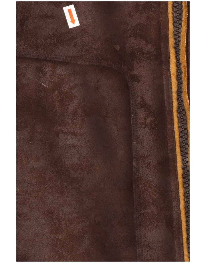 ΠΑΠΙΑ ΚΑΙ ΚΑΛΥΜΜΑ Ανδρικό μπουφάν Sherpa UK 40 Large Brown Polyester