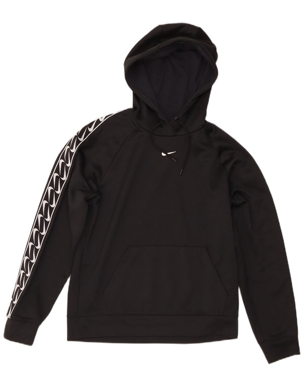 Nike Graphic Hoodie Jumper UK 6 XS μαύρο πολυεστέρα