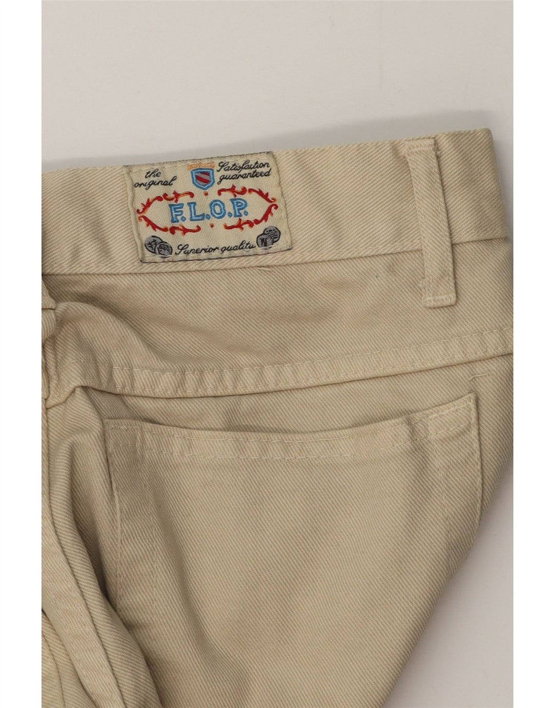 VINTAGE Γυναικείο Tapered Jeans W28 L32 Beige