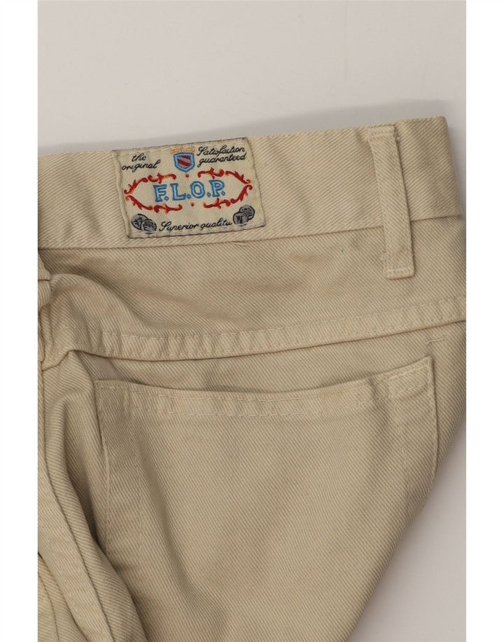VINTAGE Γυναικείο Tapered Jeans W28 L32 Beige