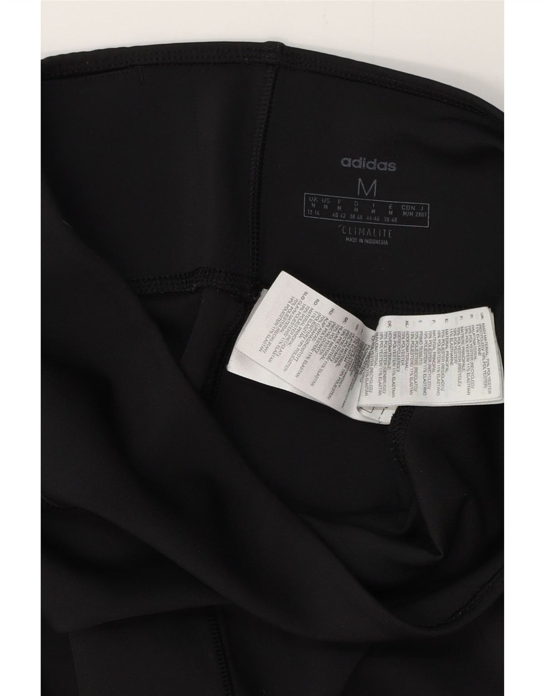 Γυναικεία κολάν ADIDAS Climalite UK 12/14 Medium Black Polyester