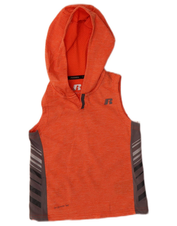 Russell Athletic Girls Dri-Power Hoodie Jumper 4-5 ετών XS Orange