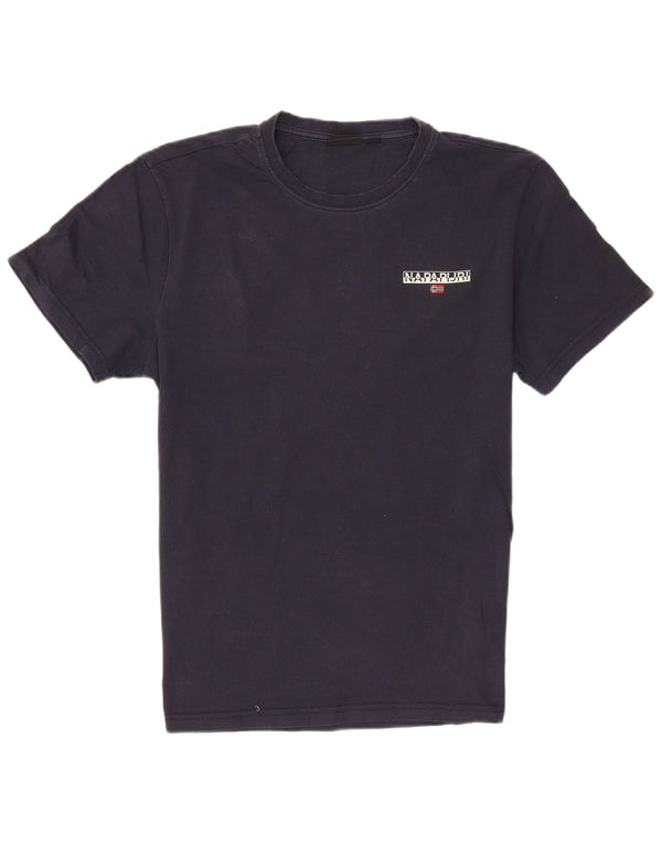 Ανδρικό T-Shirt Napapijri Top Large Navy Blue από βαμβάκι