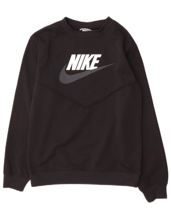 Γραφικό φούτερ Nike Boys Jumper 12-13 ετών μεγάλο μαύρο πολυεστέρα