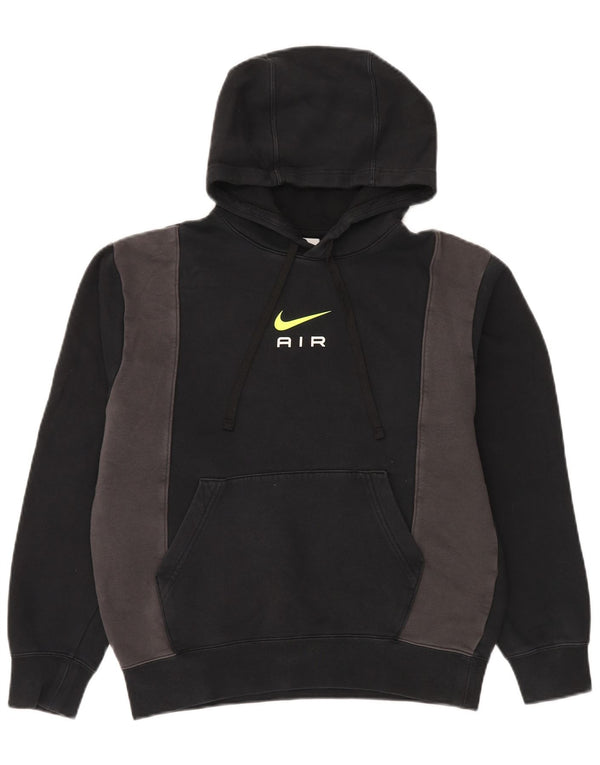 Ανδρικό γραφικό κουκούλα Nike, μικρό μαύρο χρώμα, βαμβακερό