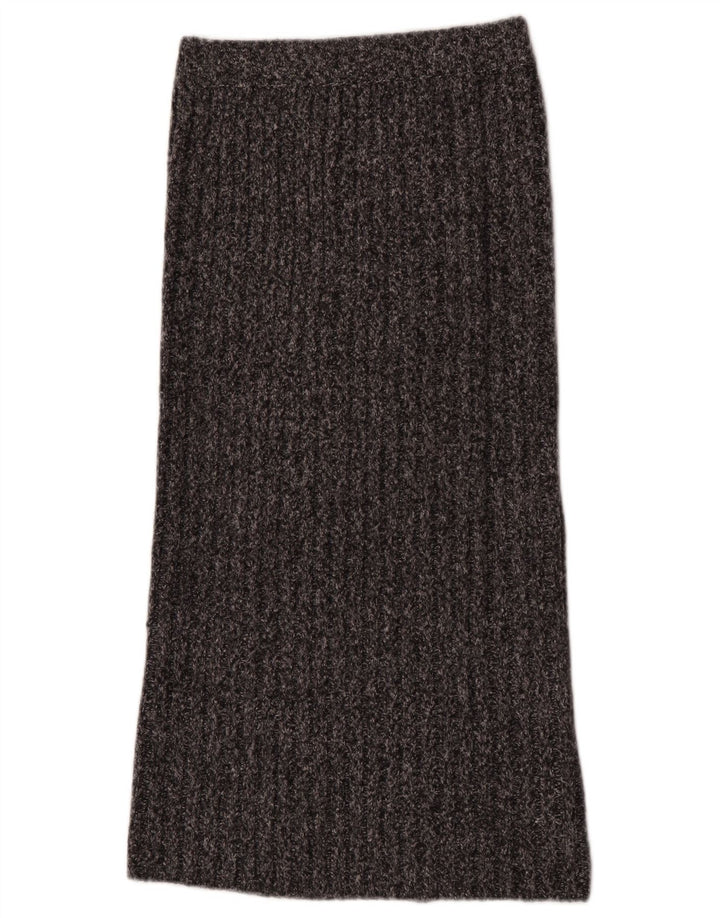 Zara Γυναικεία Πλεκτή Maxi Φούστα Small W26 Grey Polyester
