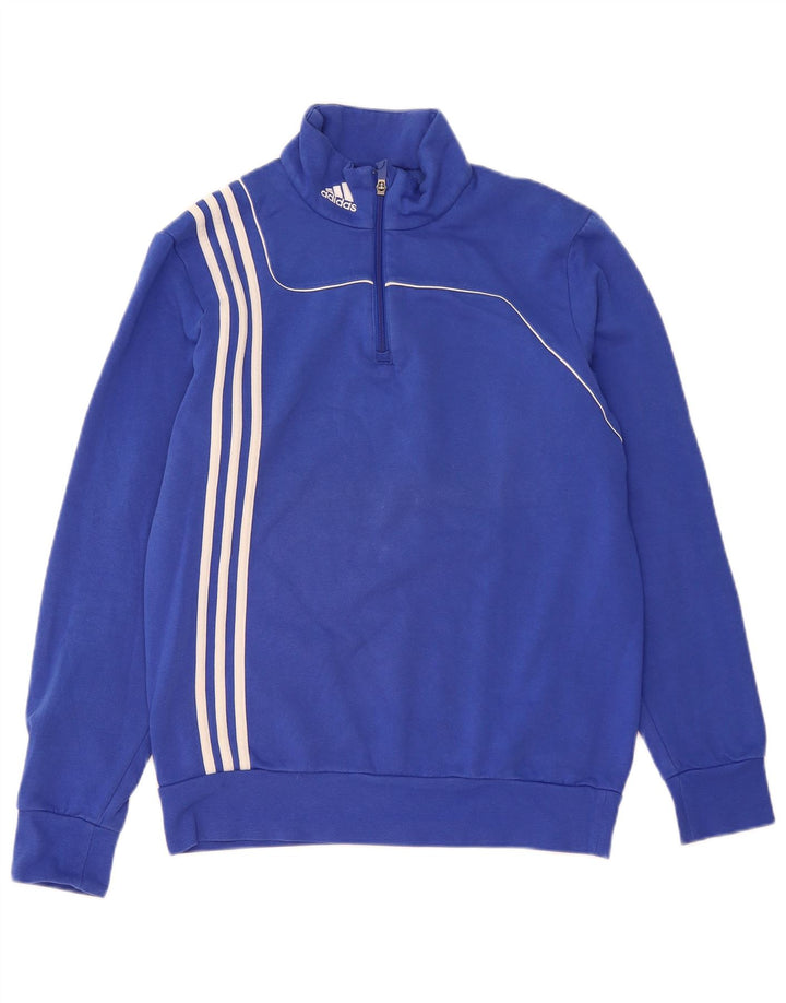 Ανδρικό φούτερ ADIDAS με φερμουάρ, μεσαίο βαμβακερό
