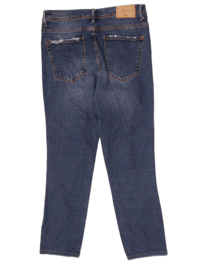 Zara Γυναικείο Cropped Jeans EU 38 Small W28 L24 Blue