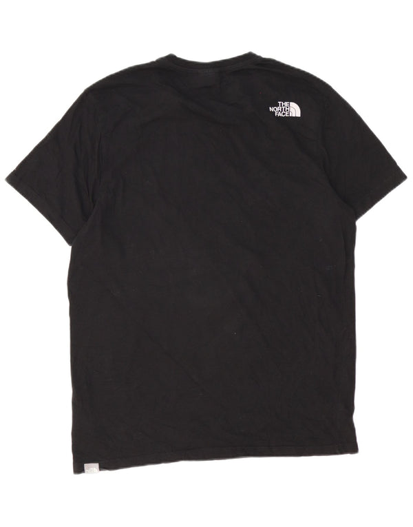 The North Face Mens T-Shirt Top Medium Black Cotton