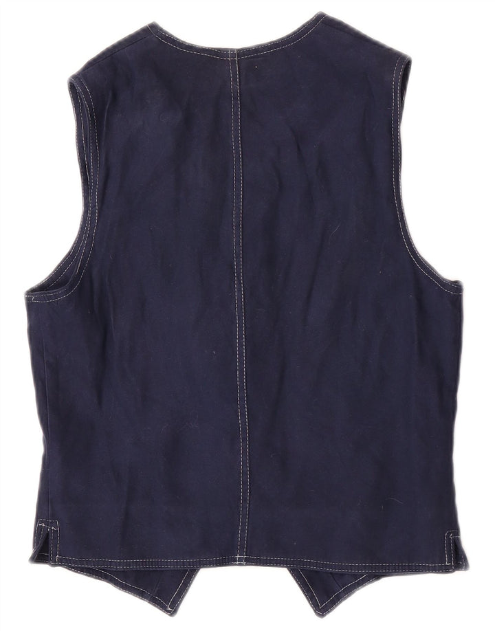Okay Γυναικείο Γιλέκο UK 12 Medium Navy Blue Polyester