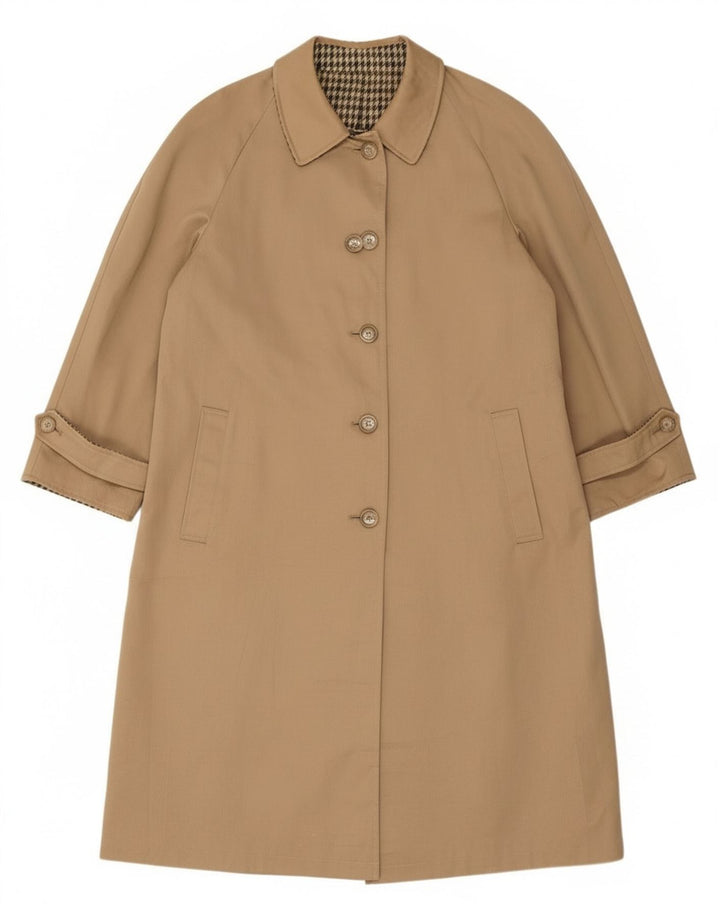 Vintage γυναικείο υπερμεγέθη αναστρέψιμο πανωφόρι IT 47 XL Beige Houndstooth