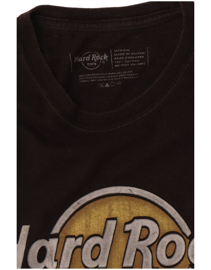 Hard Rock Cafe Ανδρικό T-Shirt γραφικό Παρίσι Τοπ Μεσαίο μαύρο βαμβακερό