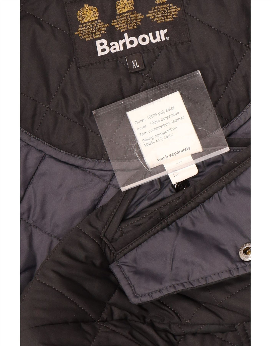 Ανδρικό καπιτονέ μπουφάν BARBOUR UK 42 XL Μαύρο Πολυεστέρας