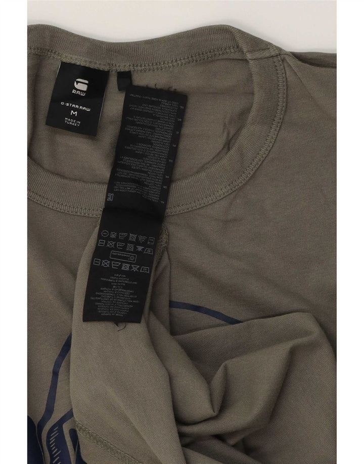Ανδρικό γραφικό T-Shirt G-Star Top Medium Khaki Βαμβακερό