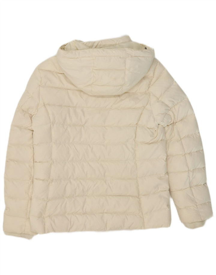 Tommy Hilfiger Γυναικείο μπουφάν με κουκούλα UK 18 XL Λευκός Πολυεστέρας