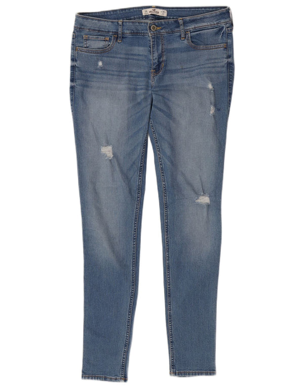 Γυναικείο στενό τζιν HOLLISTER W30 L31 Μπλε βαμβακερό