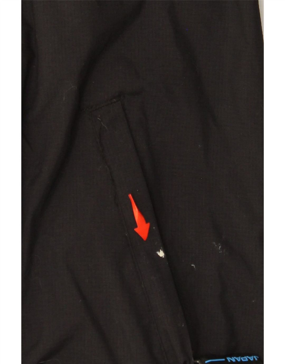 SUPERDRY Γυναικείο Μπουφάν με κουκούλα αντιανεμικό UK 16 μεγάλο μαύρο νάιλον