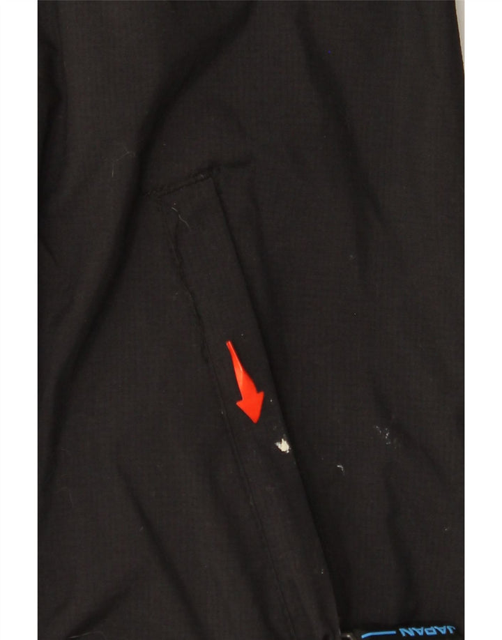 SUPERDRY Γυναικείο Μπουφάν με κουκούλα αντιανεμικό UK 16 μεγάλο μαύρο νάιλον