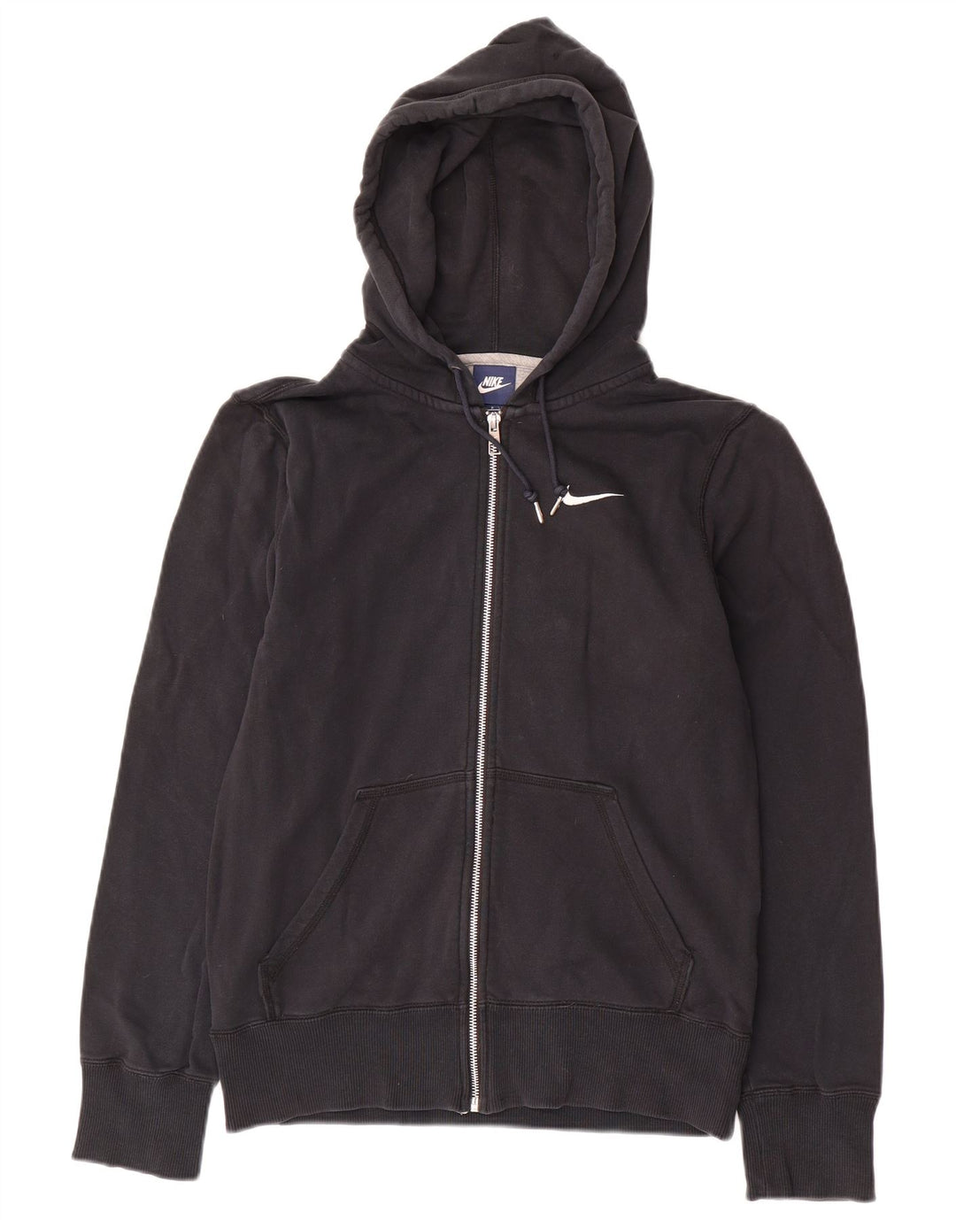 Ανδρικό πουλόβερ Nike με φερμουάρ, μικρό μαύρο βαμβακερό