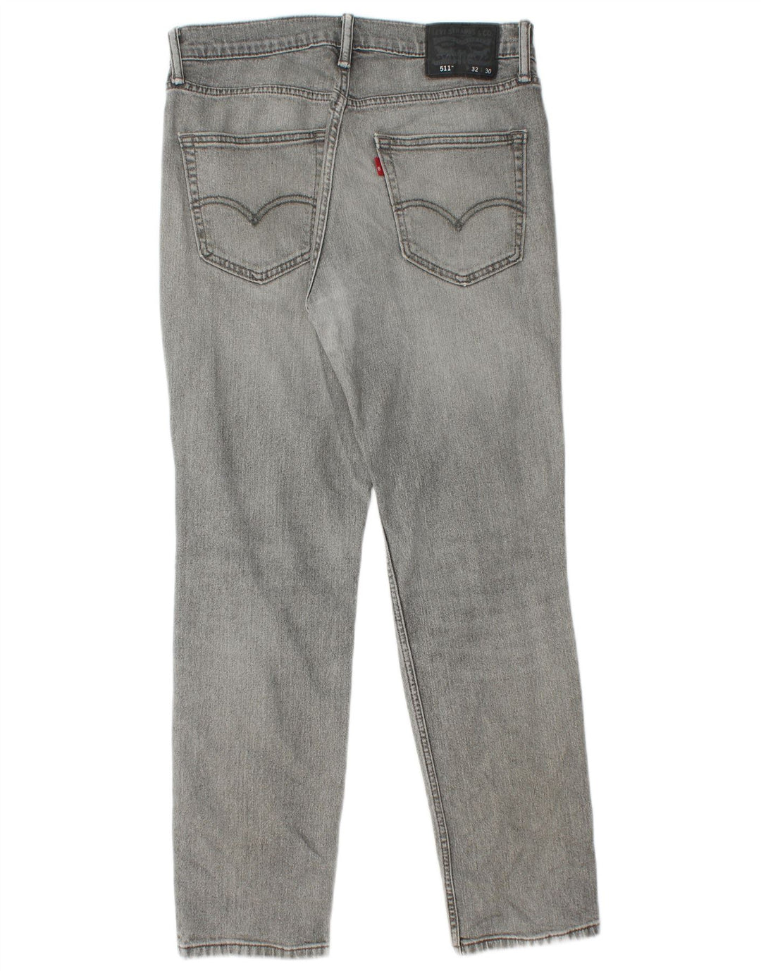 Levi's Mens 511 Distressed Slim Jeans 32 L30 Γκρι βαμβακερό