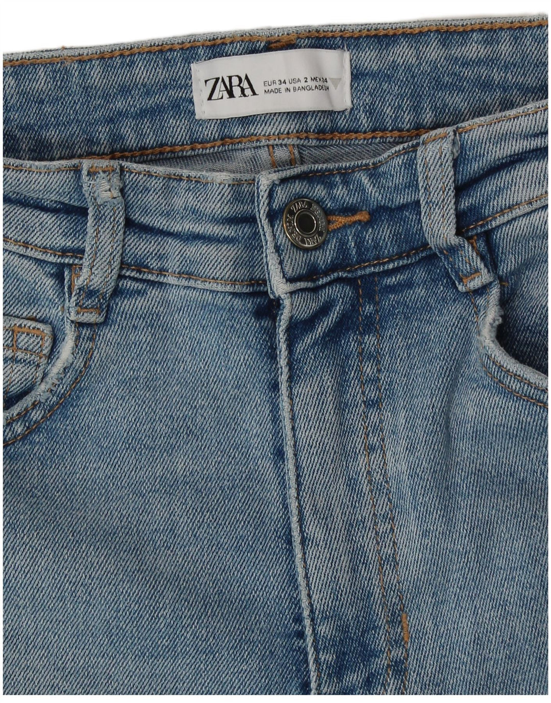Zara Γυναικείο Skinny Jeans EU 34 XS W24 L27 Μπλε βαμβακερό