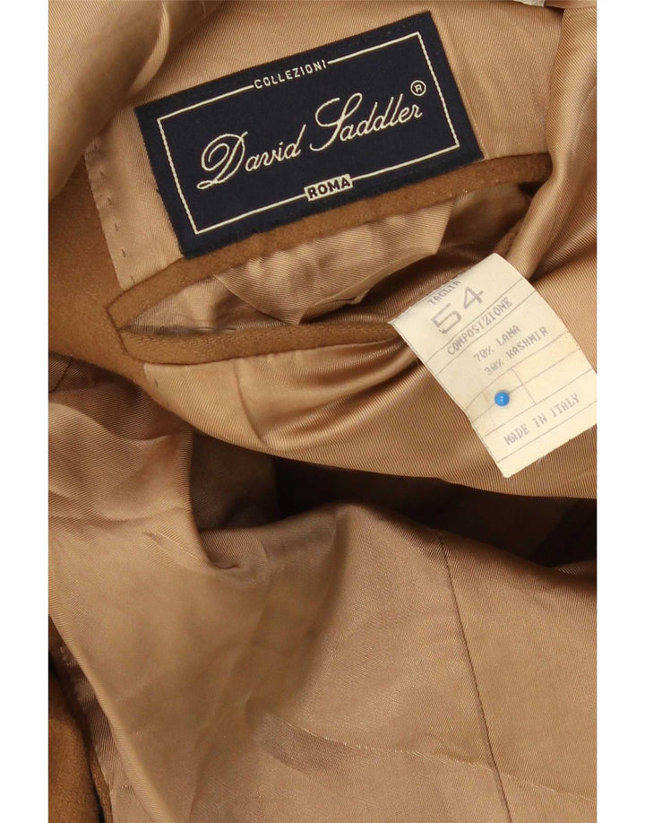David Saddler Ανδρικό σακάκι με 2 κουμπιά σακάκι IT 54 2XL μπεζ μαλλί