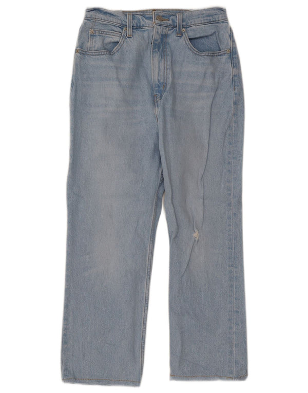 Γυναικείο ψηλόμεσο τζιν Levi's Cropped W28 L23 Μπλε βαμβακερό