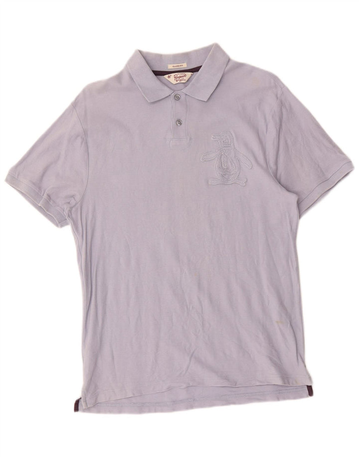 Ανδρικό πουκάμισο Penguin Graphic Classic Fit Polo, μεσαίο μπλε βαμβακερό