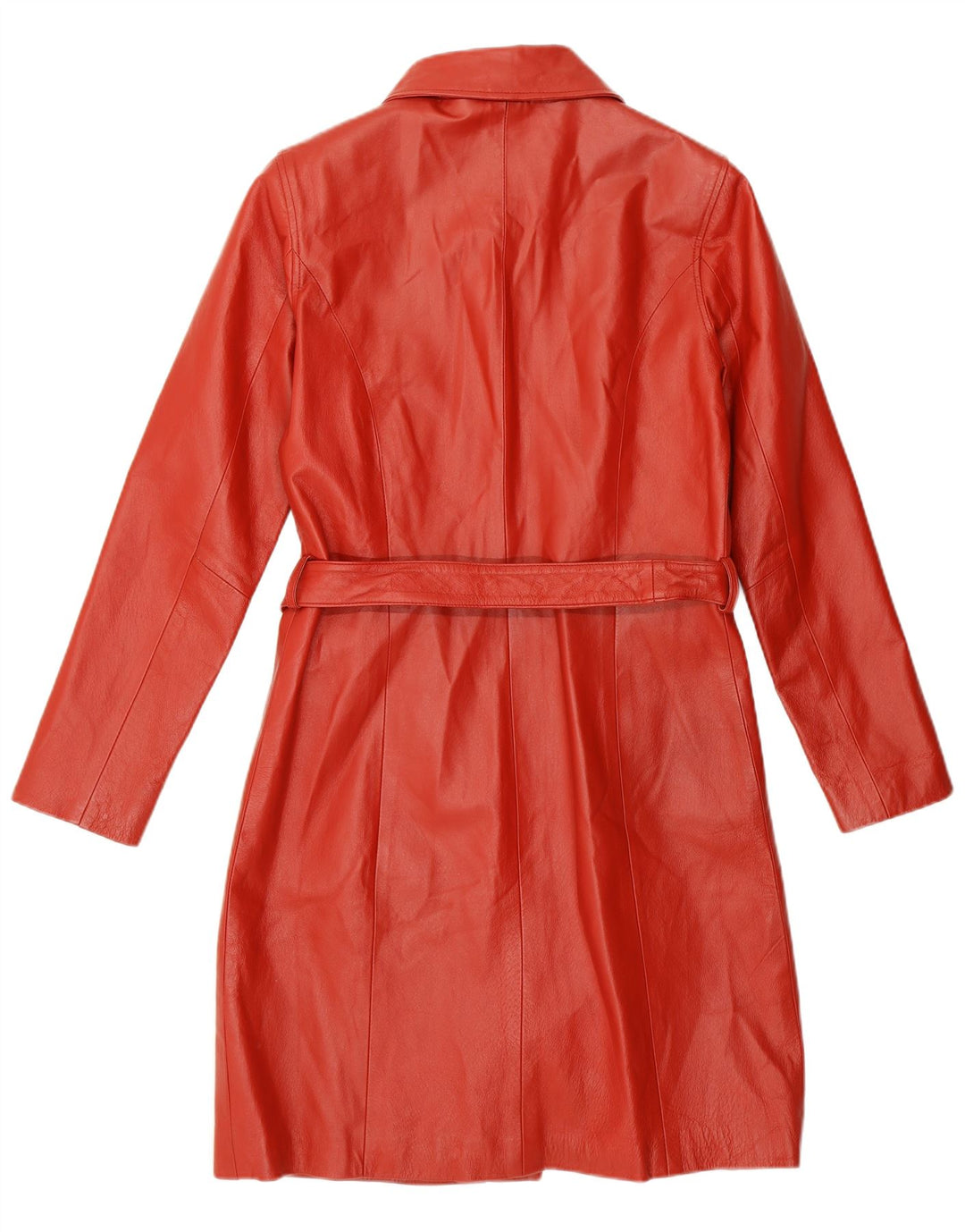Kara Γυναικείο Δερμάτινο Παλτό UK 10 Small Red Leather