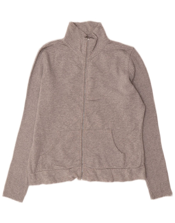 Gap Womens Tracksuit Top Jacket Medium Grey Flecked Cotton