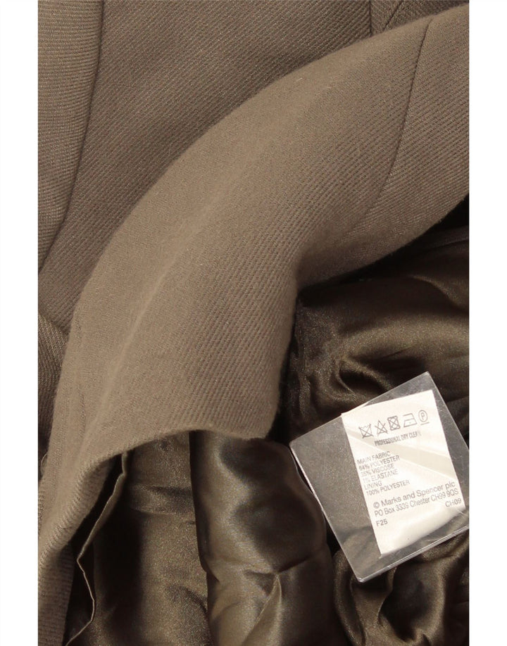 Marks & Spencer Γυναικεία καμπαρντίνα UK 10 Small Grey Polyester